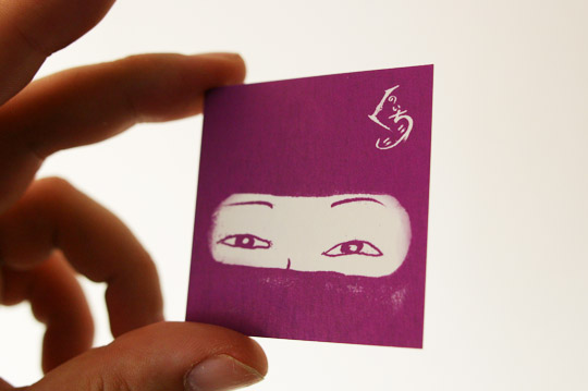 銀箔押し・ショップカードデザイン