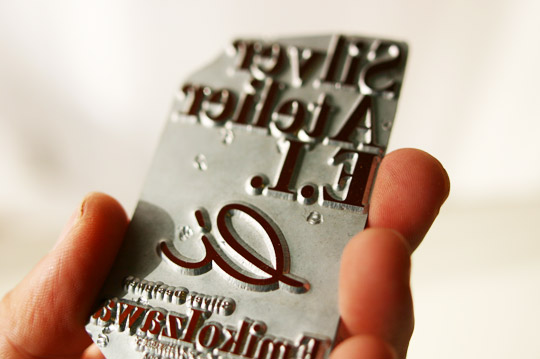 銀箔押し・ショップカードデザイン