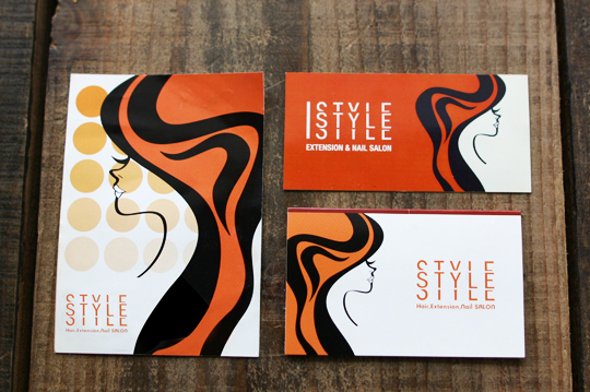 銀箔押し・ショップカードデザイン