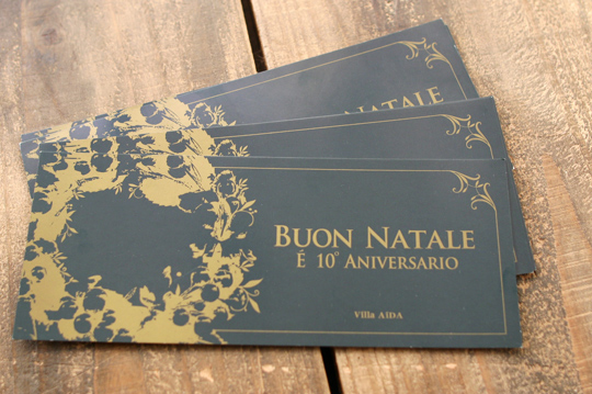 銀箔押し・ショップカードデザイン